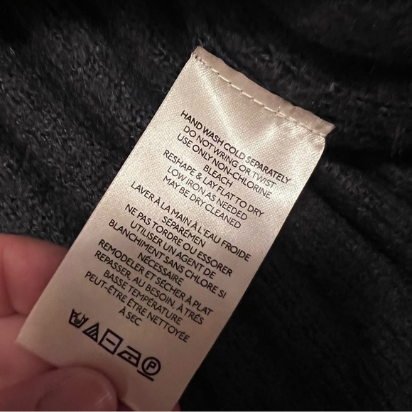 Free People Big City Turtleneck Sweater L Charcoal Soft Cozy Fall Winter Classic - Picture 8 of 13